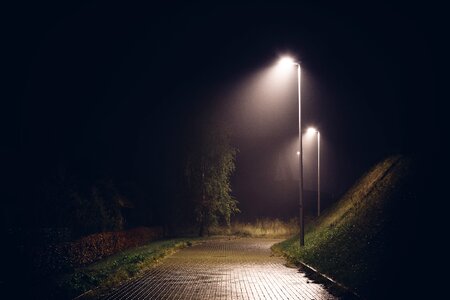 Free stock photo of dark, drizzle, lights photo