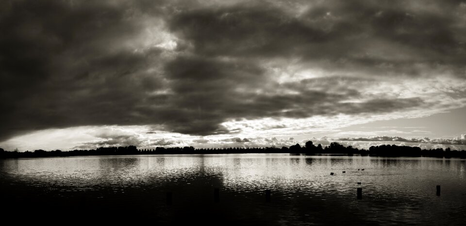 Free stock photo of beach, black and white, clouds