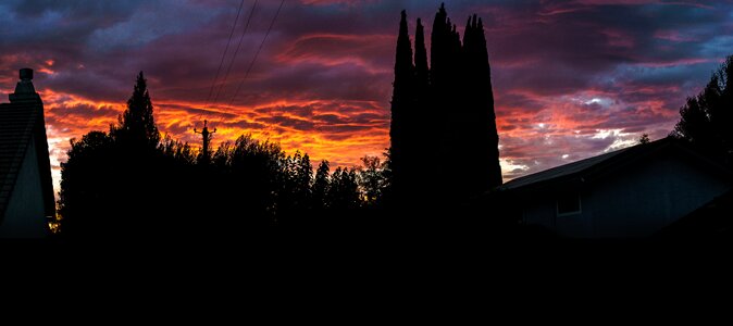 Free stock photo of backyard, clouds, sunset photo