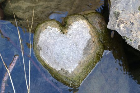 Free stock photo of heart, stone, water photo