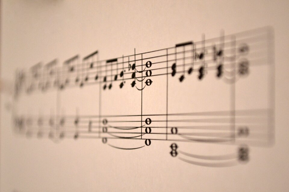 Free stock photo of blur, music, notes