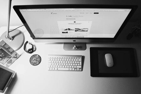 Free stock photo of clean, desk, mac