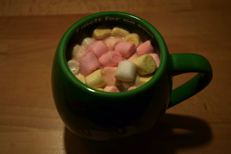 Free stock photo of evening joy, marshmallows, mms cup