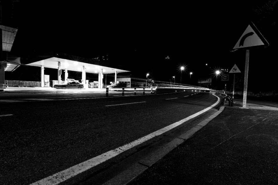 Gray Road during Nighttime
