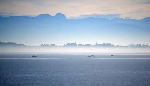 Free stock photo of blue, boat, mist