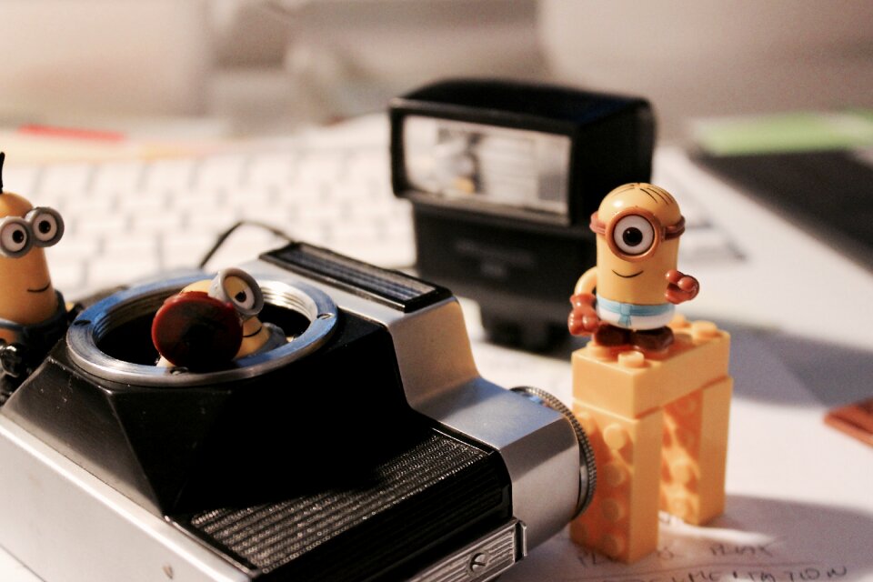 Free stock photo of camera, lego, makro