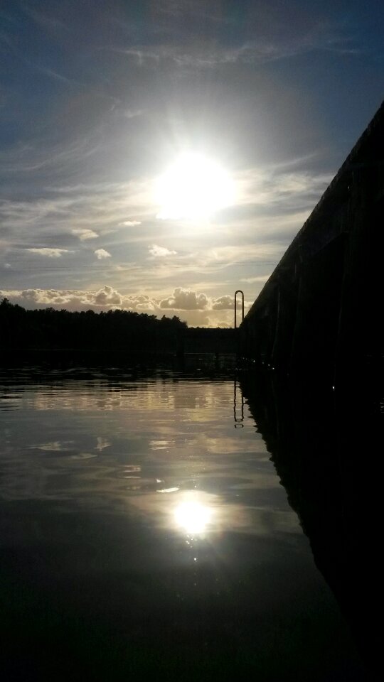 Free stock photo of sun, water