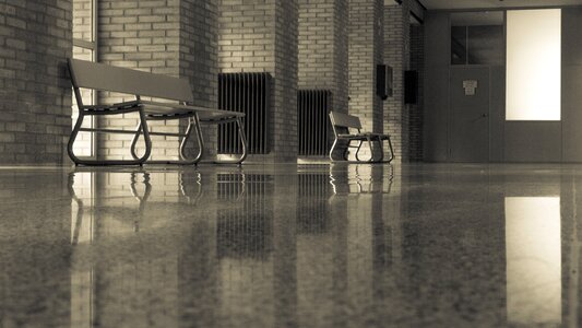 Free stock photo of benches, black-and-white, chairs photo