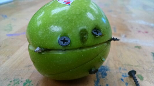 Free stock photo of apple, personify, screw