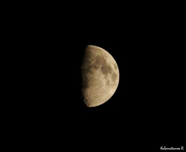 Free stock photo of crater, half moon, moon photo