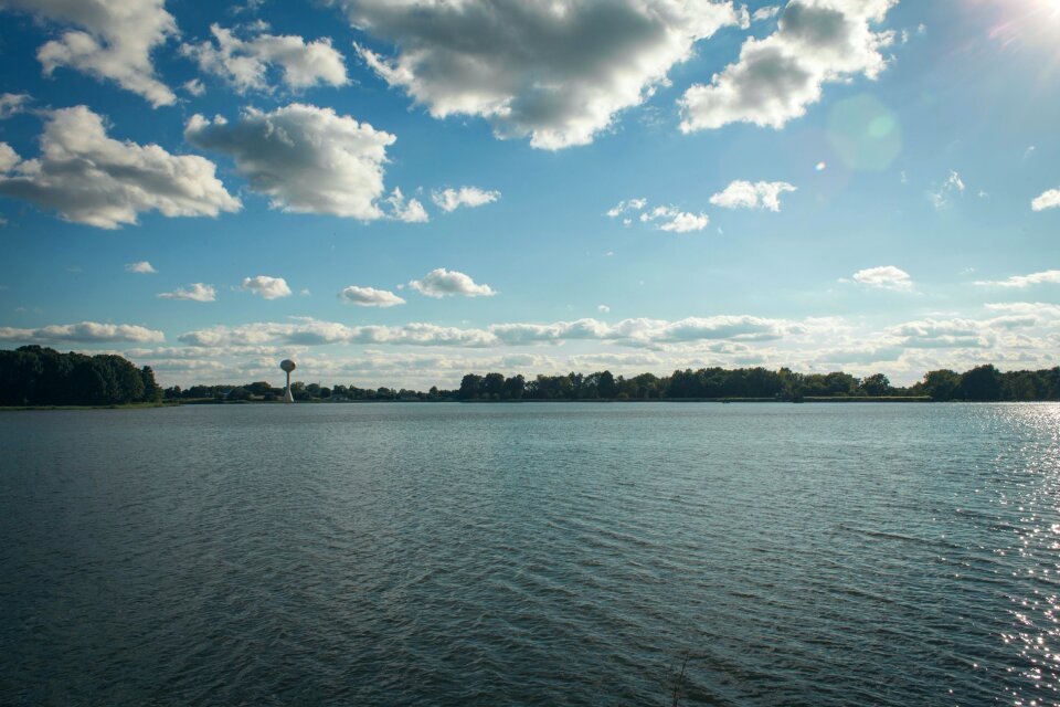 Free stock photo of clouds, nature, reservoir
