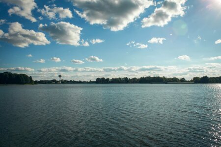 Free stock photo of clouds, nature, reservoir