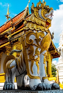 Temple complex temple north thailand photo