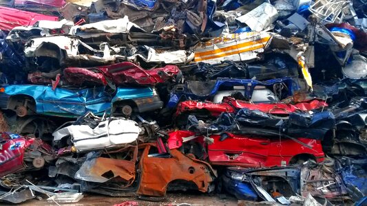 Free stock photo of car, scrap heap photo