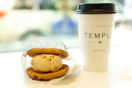Free stock photo of coffee, cookie, icecream photo