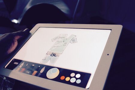 Free stock photo of apple, ipad, sketch