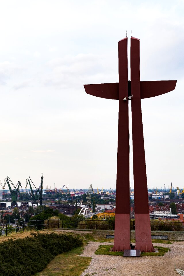 Free stock photo of city, cross, gdansk