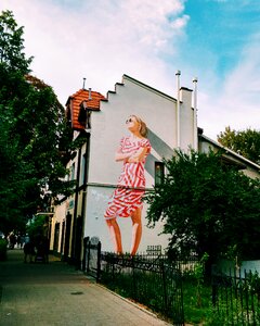 Free stock photo of lady, mural, Sopot photo