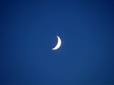 Free stock photo of moon, waxing crescent-moon photo