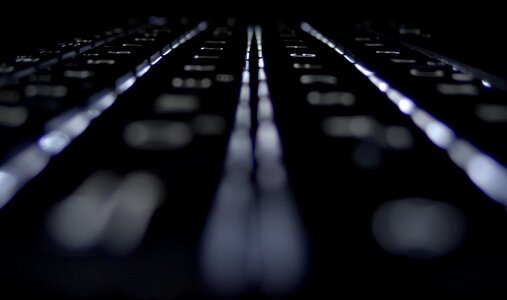 Free stock photo of keyboard, laptop, night photo