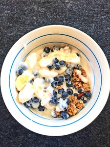 Free stock photo of blueberries, cereal, summer photo