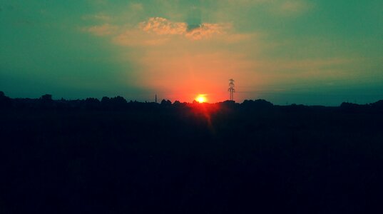 Free stock photo of sunset