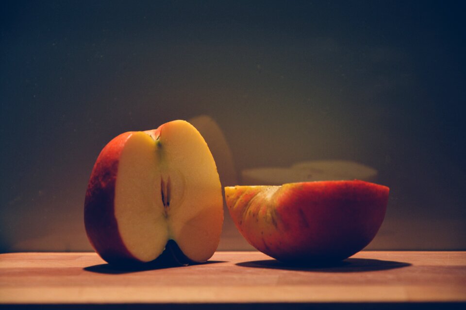 Free stock photo of apple, night