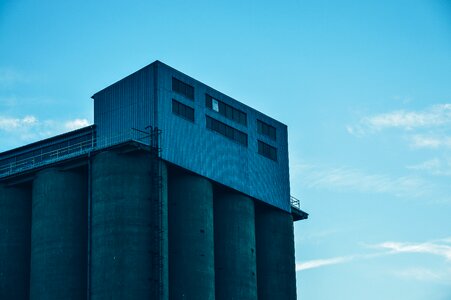 Free stock photo of building, silo, sky photo