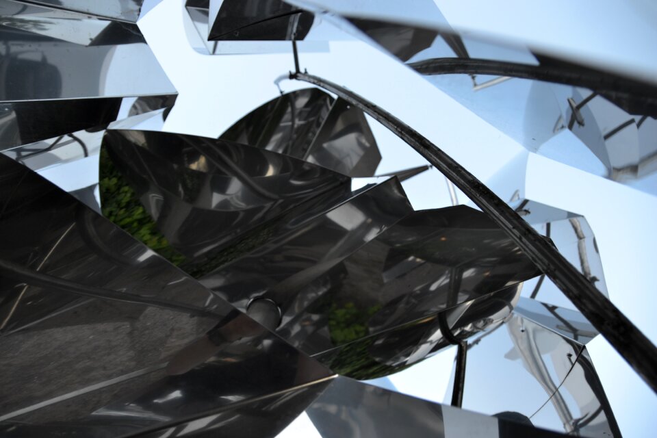 Free stock photo of art, reflections, sculpture metal