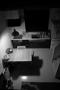 Free stock photo of kitchen, night, theme look-down