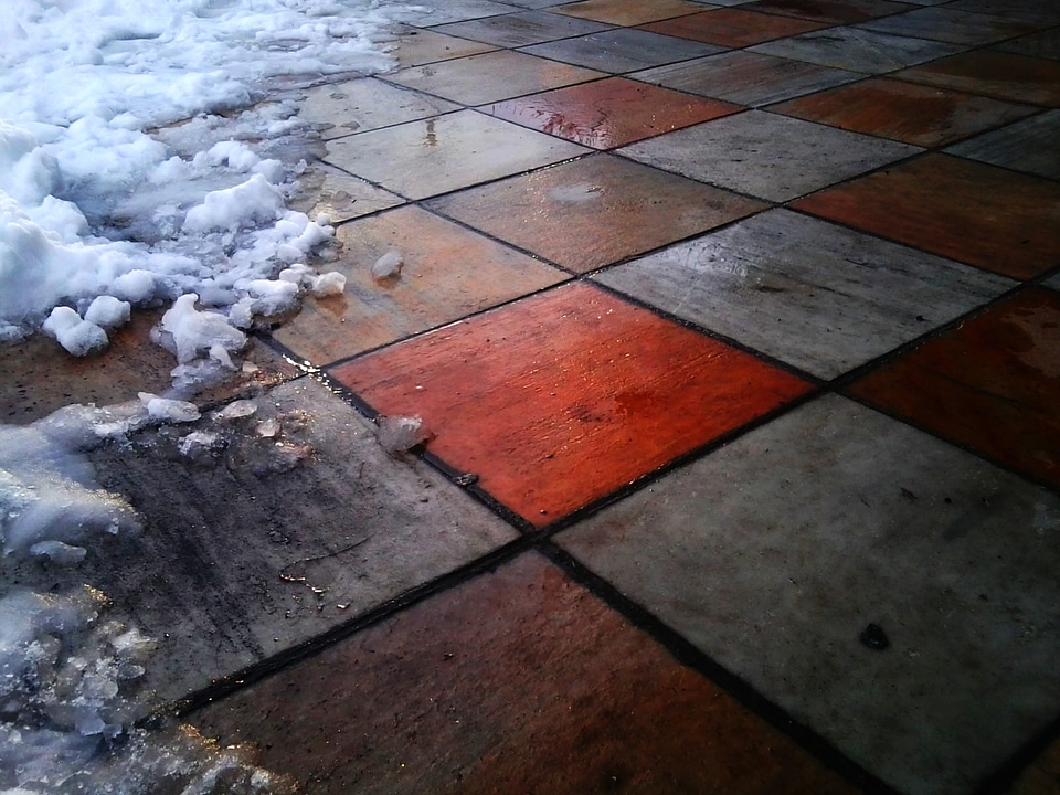 Snow pattern colorful