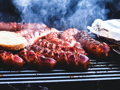 Free stock photo of barbecue, food, sausage photo
