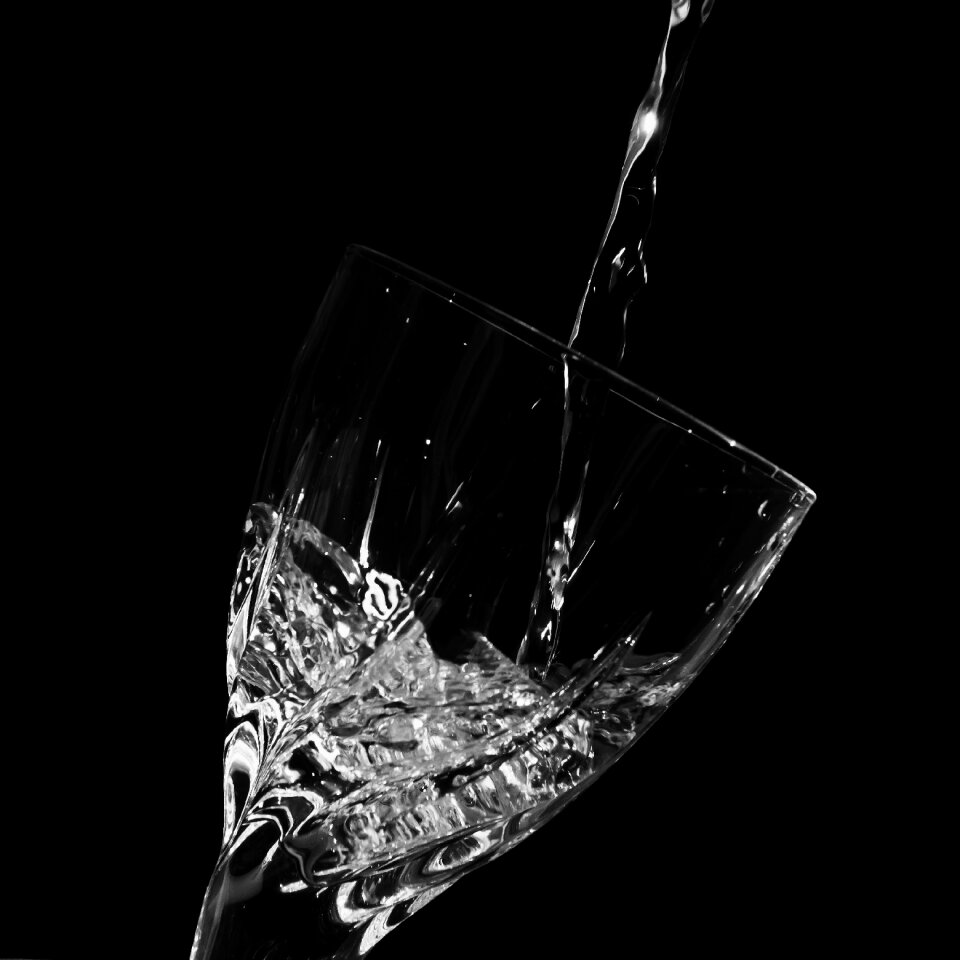 Time-lapse Clear Wine Glass With Water