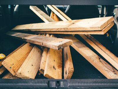 Free stock photo of boards, car, trunk photo