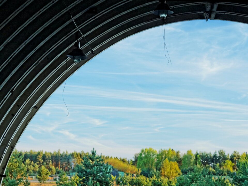 Free stock photo of hangar, sky