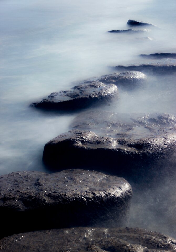 Free stock photo of clouds, ocean, rocks