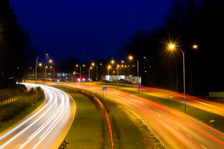 Free stock photo of expressway, highway, light streaks photo