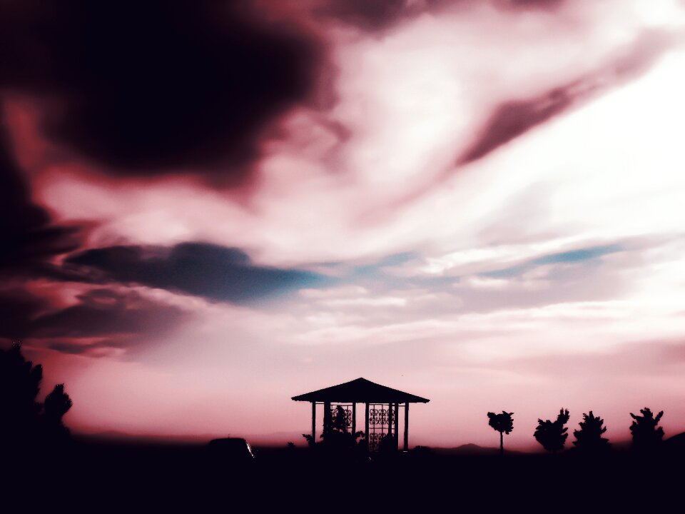 Free stock photo of landscape, pergola, sky