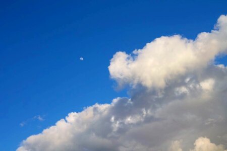 Free stock photo of clouds, moon, sky photo