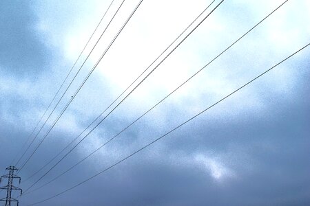 Free stock photo of electricity, sky, wires photo