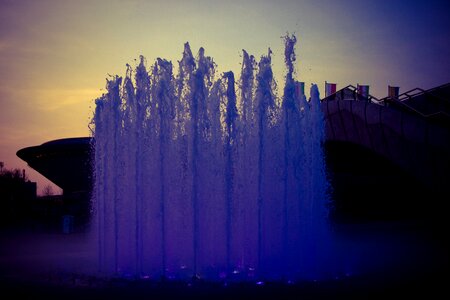 Free stock photo of fountain, katowice, spodek photo