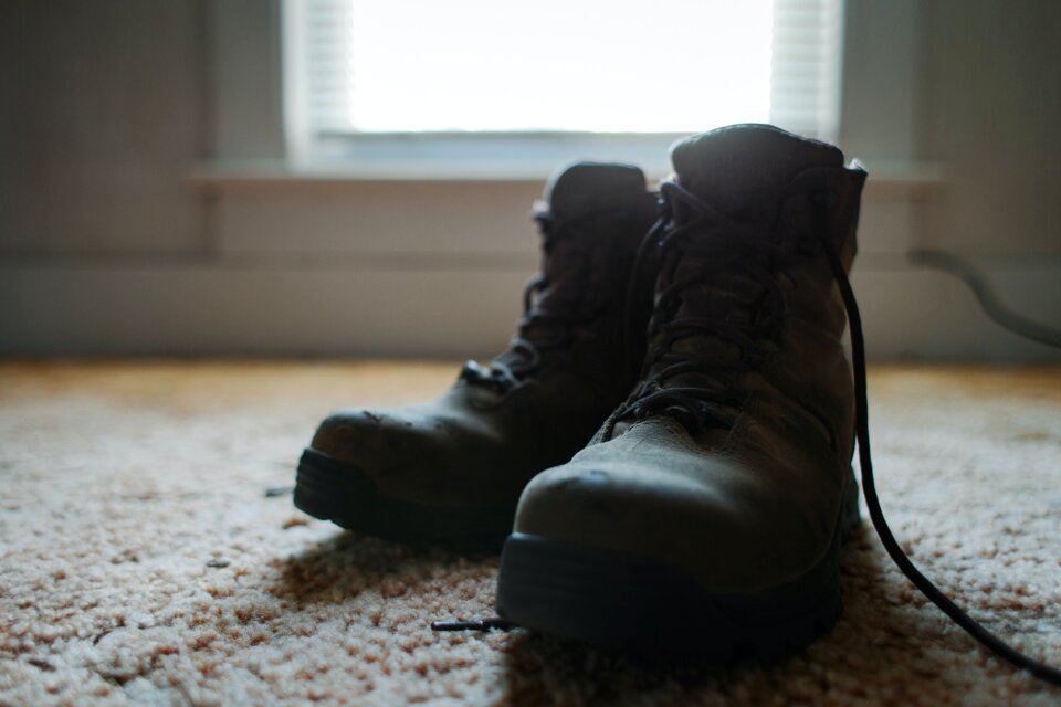 Free stock photo of boots, floor, work