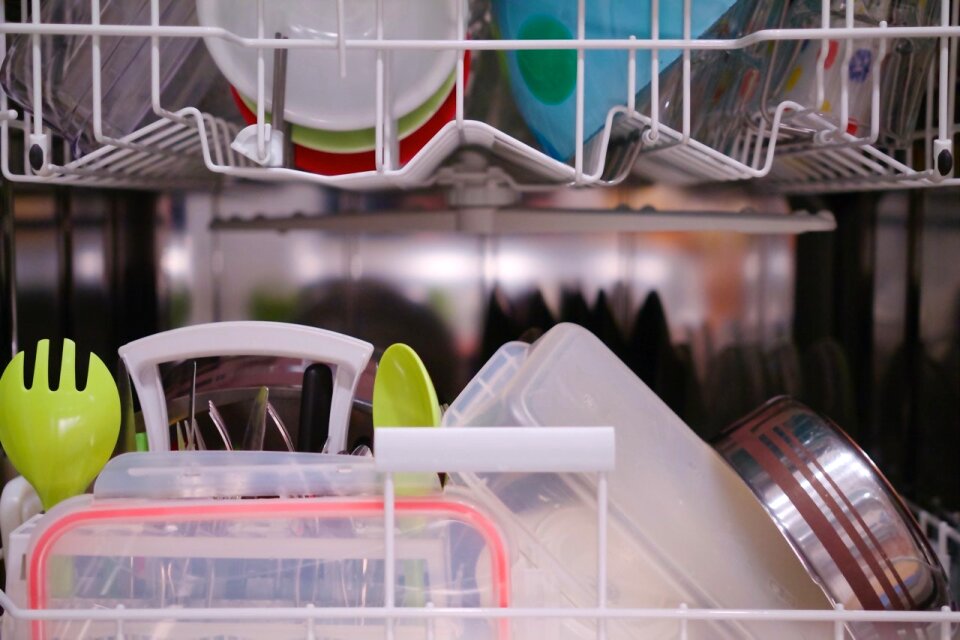 Free stock photo of blue, clean, dishwasher
