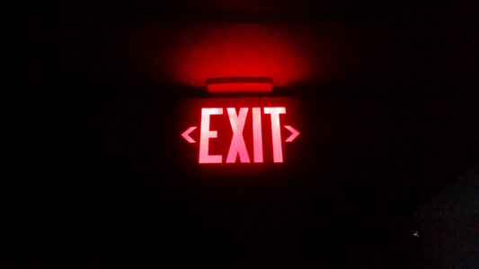 Free stock photo of dark, exit, night photo