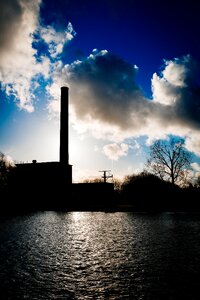 Free stock photo of clouds, factory, water photo