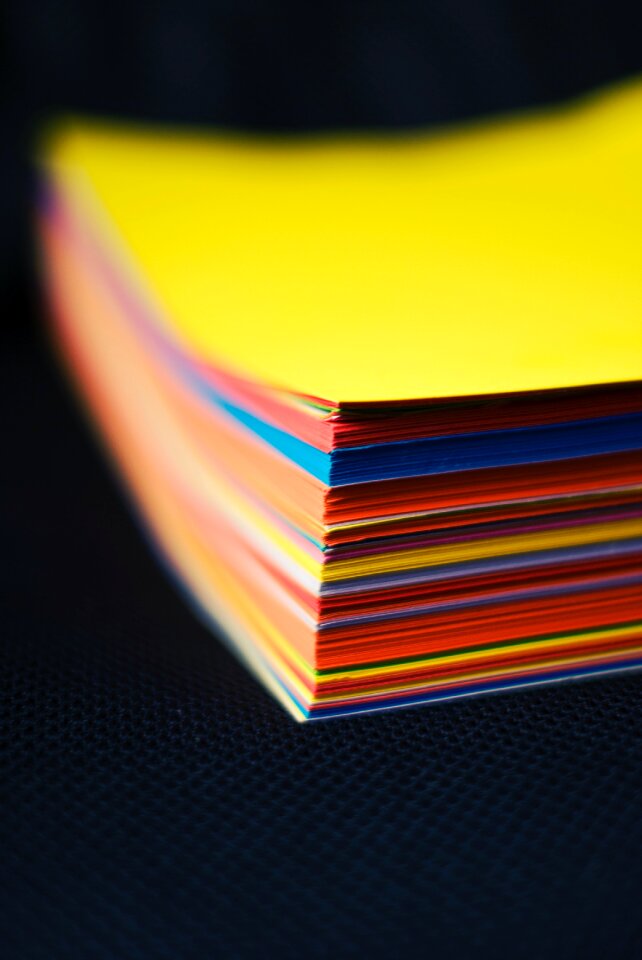 Free stock photo of cards, colorful, ream