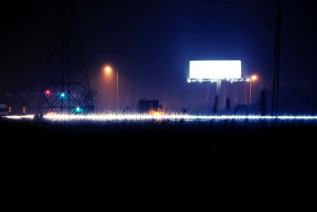 Free stock photo of billboard, lights, night photo