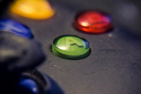 Free stock photo of a button, closeup, green