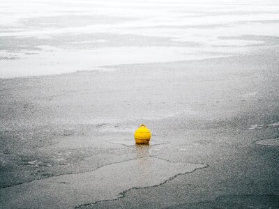 Free stock photo of buoy, cold, frost photo