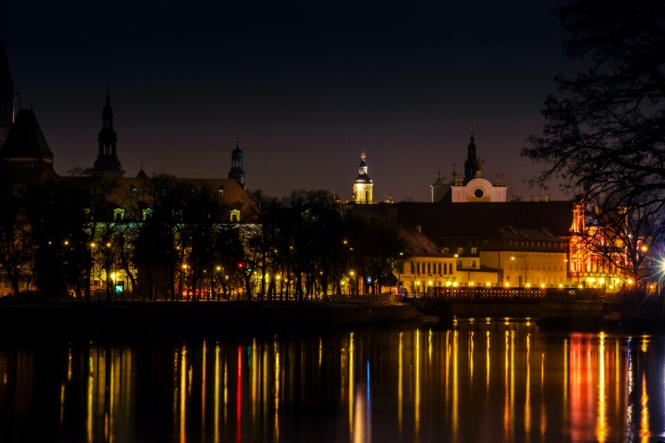 Free stock photo of light, night, odra